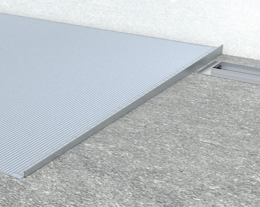 Listwa spadowa lewa, wysokość 10mm, długość 1000mm, czarny mat