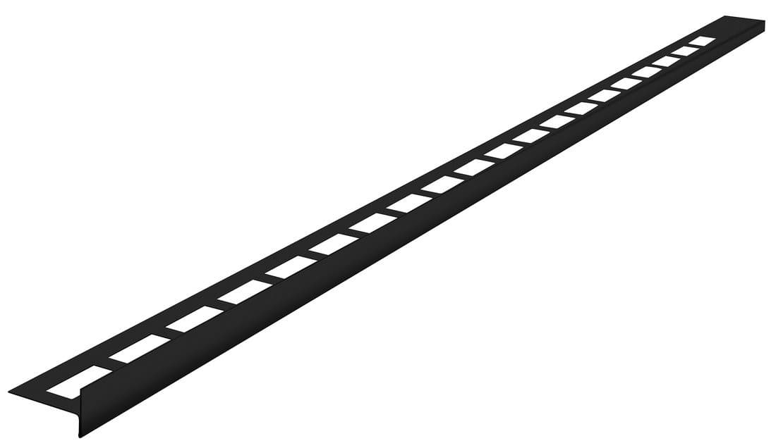 Listwa spadowa prawa, wysokość 10mm, długość 1000mm, czarny mat