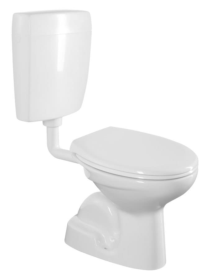 Kompakt WC z przyciskiem 4,5/6l, odpływ pionowy, biały