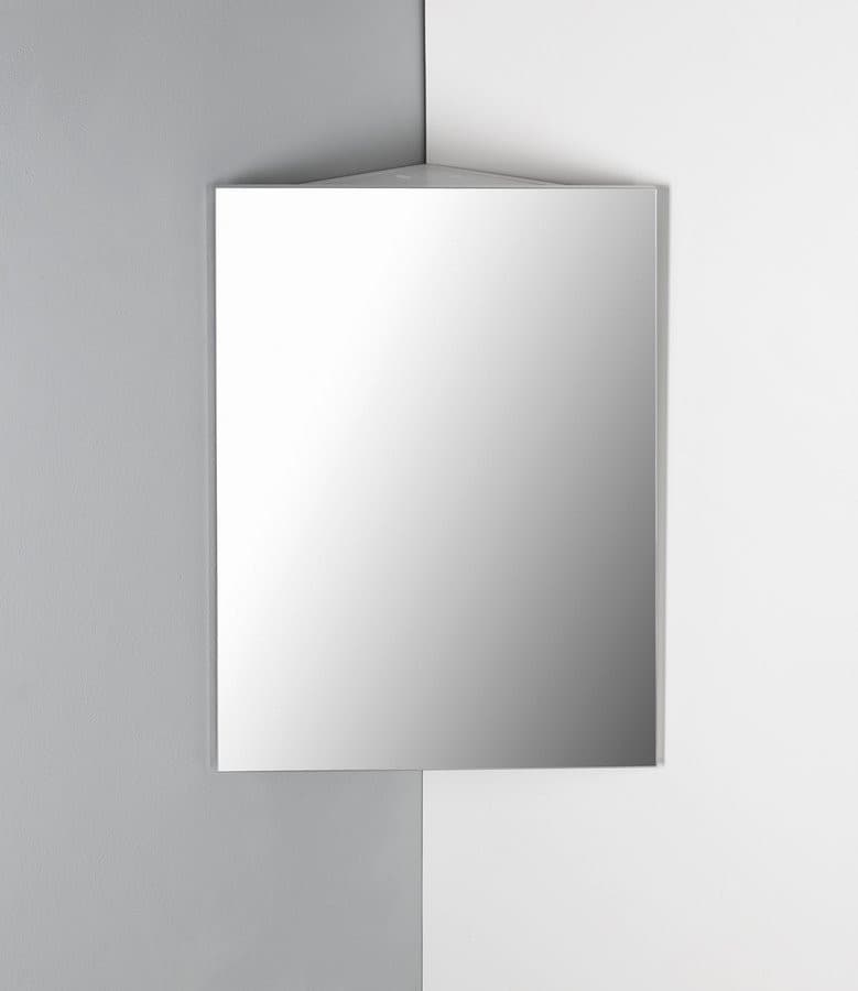 ZOJA FRESH szafka narożna z lustrem 35x78cm, biały
