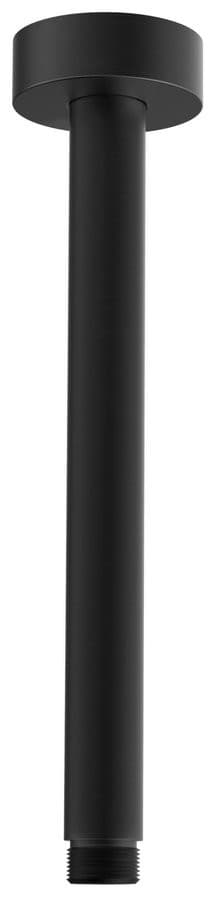 Ramię prysznicowe okrągłe, 200 mm, czarny mat