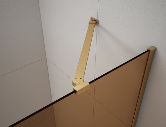 ESCA wspornik narożny 90 cm, matowy złoty