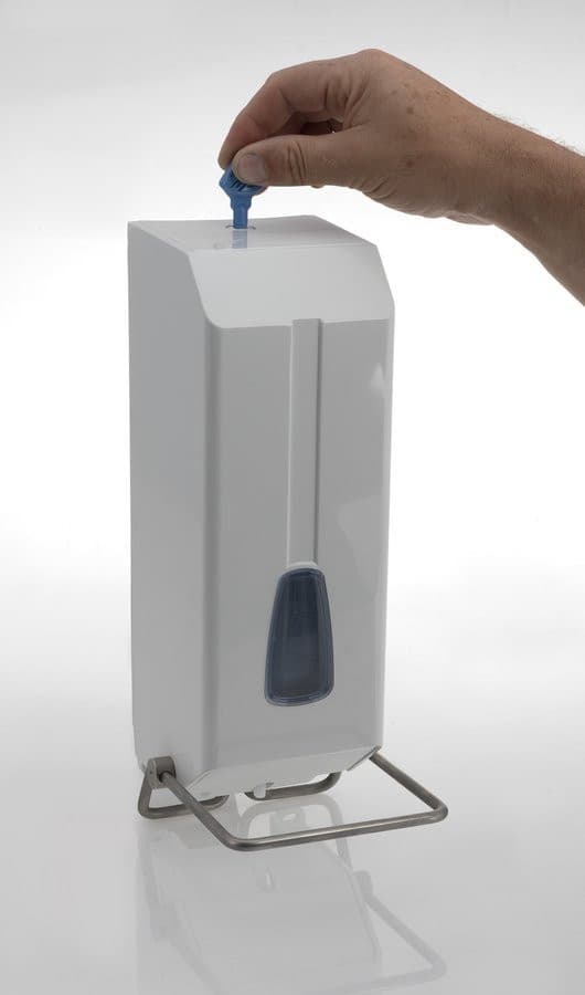HOSPITAL dozownik mydła płynnego 1200ml, kanciasty biały