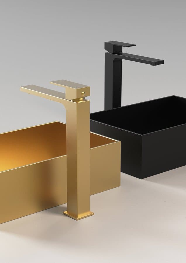 CUBEMIX bateria umywalkowa stojąca czarny mat 278 mm