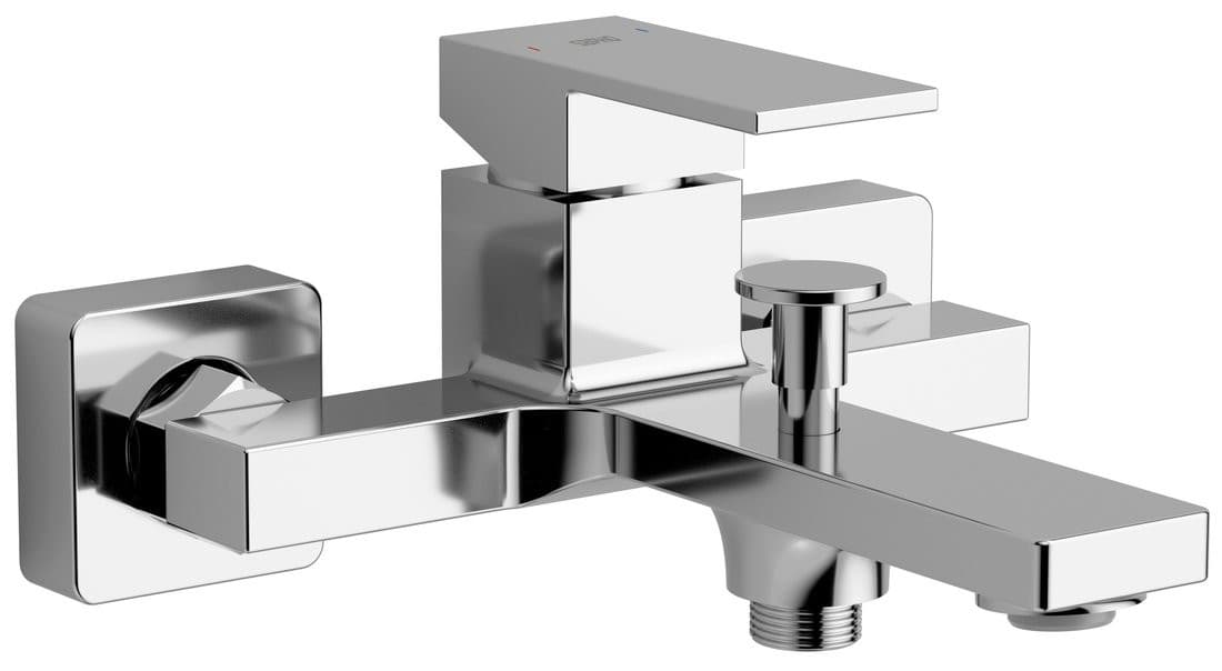 CUBEMIX bateria wannowa ścienna, chromowana