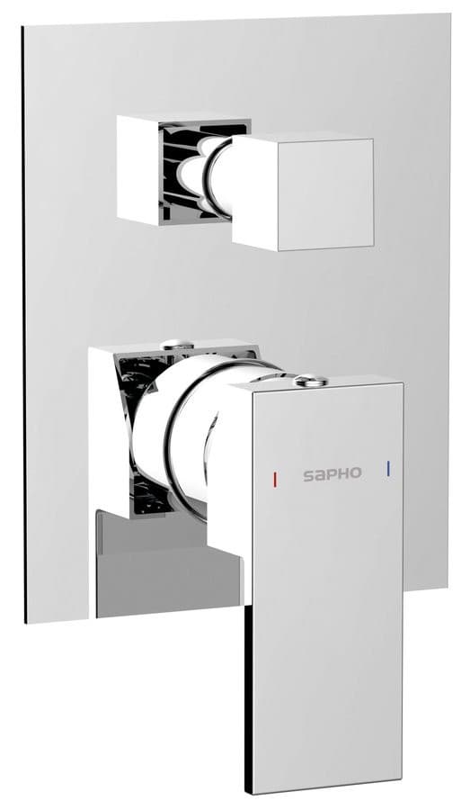 CUBEMIX bateria prysznicowa podtynkowa, 2 wyjścia, chromowana