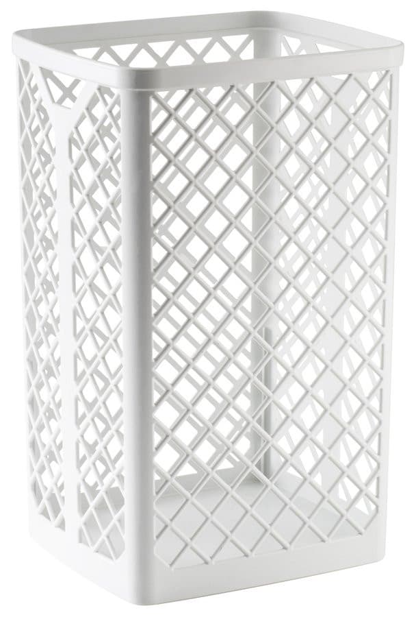 LINEACQULBA Kosz na śmieci wiszący 35l, plastikowy biały