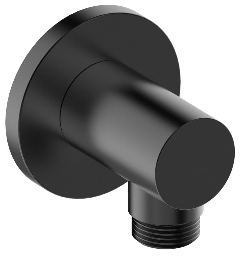 Odpływ prysznicowy okrągły czarny mat mosiężny 60 mm