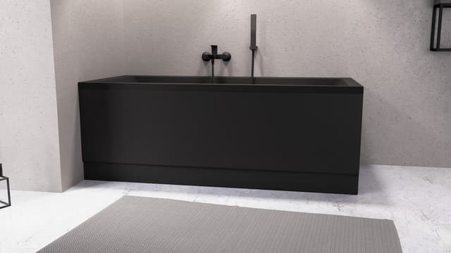 COUVERT lewa obudowa czołowa 180x52cm, czarny mat