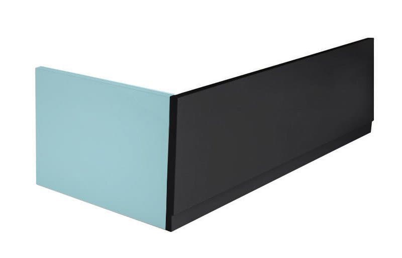 COUVERT obudowa czołowa prawa 180x52 cm, czarny matowy