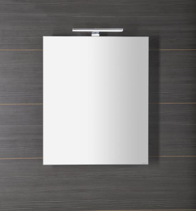 GRETA szafka z lustrem LED, 60x70x14 cm, biały mat
