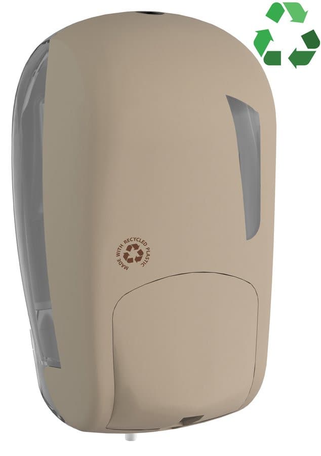 SKIN dozownik do mydła płynnego 1000 ml, kształt prostokątny, brązowy