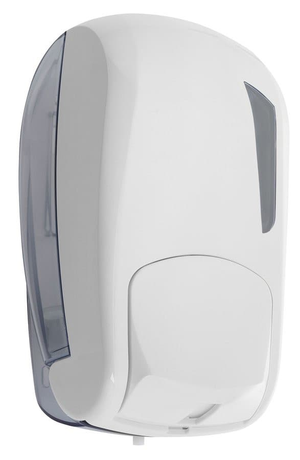 SKIN dozownik do mydła płynnego 500ml, ABS, kanciaste, biały