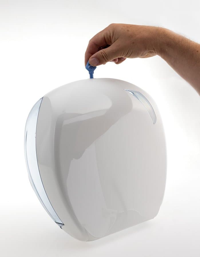 SKIN wieszak na papier toaletowy, o Ø 24 cm, z ABS, w kolorze piaskowym