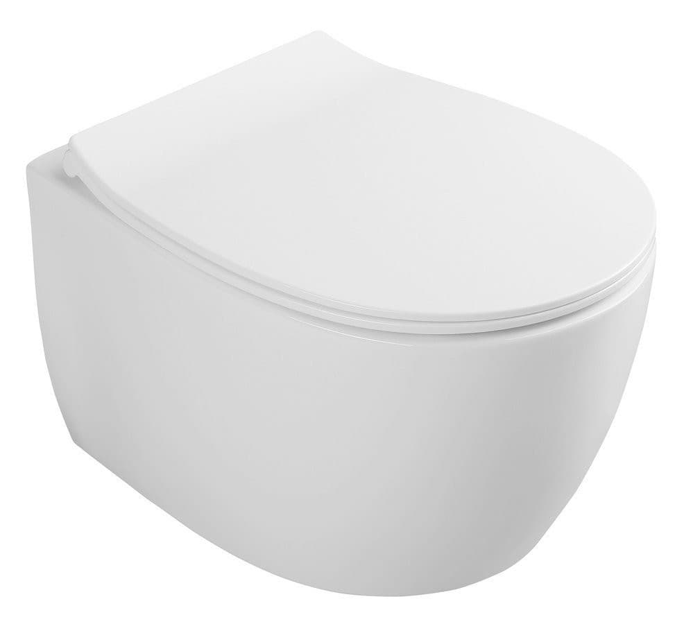 SENTIMENTI wisząca miska WC Rimless 36x51cm, biała