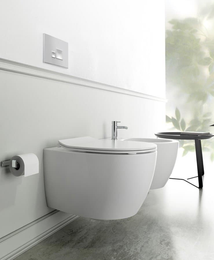 SENTIMENTI wisząca miska WC Rimless 36x51cm, biała