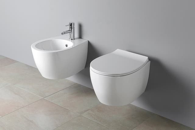 SENTIMENTI wisząca miska WC Rimless 36x51cm, biała