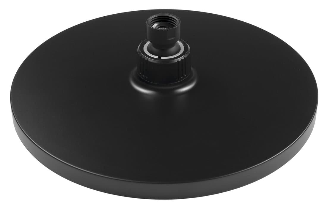Deszczownica 220mm z silikonowymi dyszami, ABS czarny mat