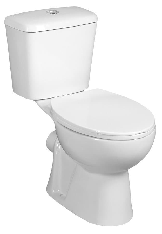 JOSE kompakt WC, przycisk spłukujący 3/6l, odpływ poziomy, biały