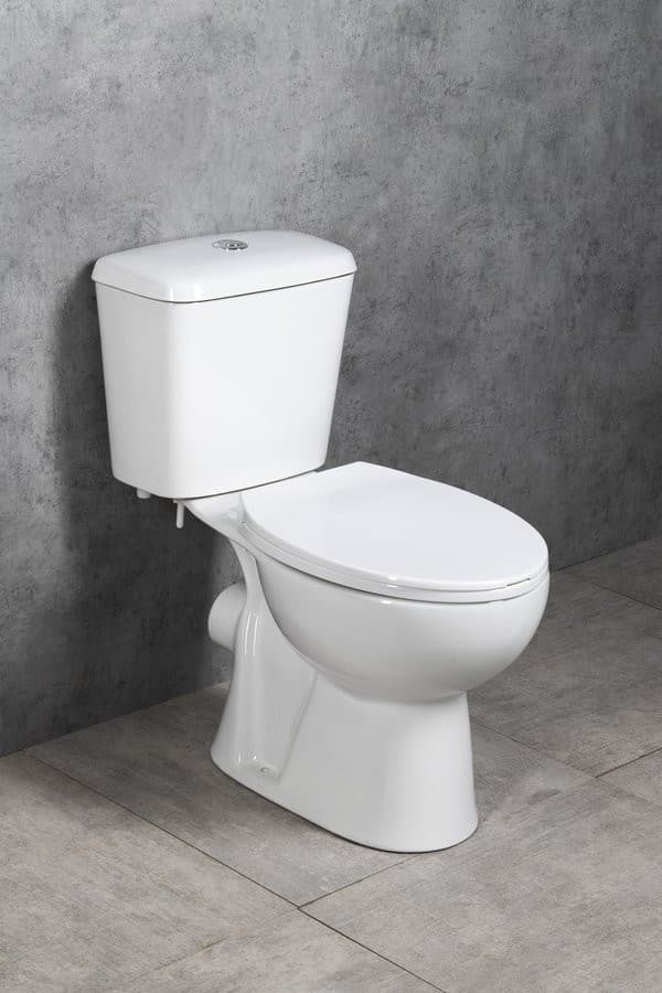 JOSE kompakt WC, przycisk spłukujący 3/6l, odpływ poziomy, biały