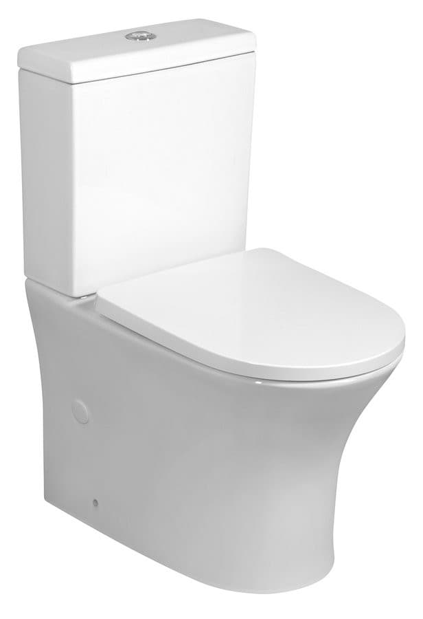 LEON RIMLESS miska WC bezrantowa, odpływ poziomy/pionowy, biały