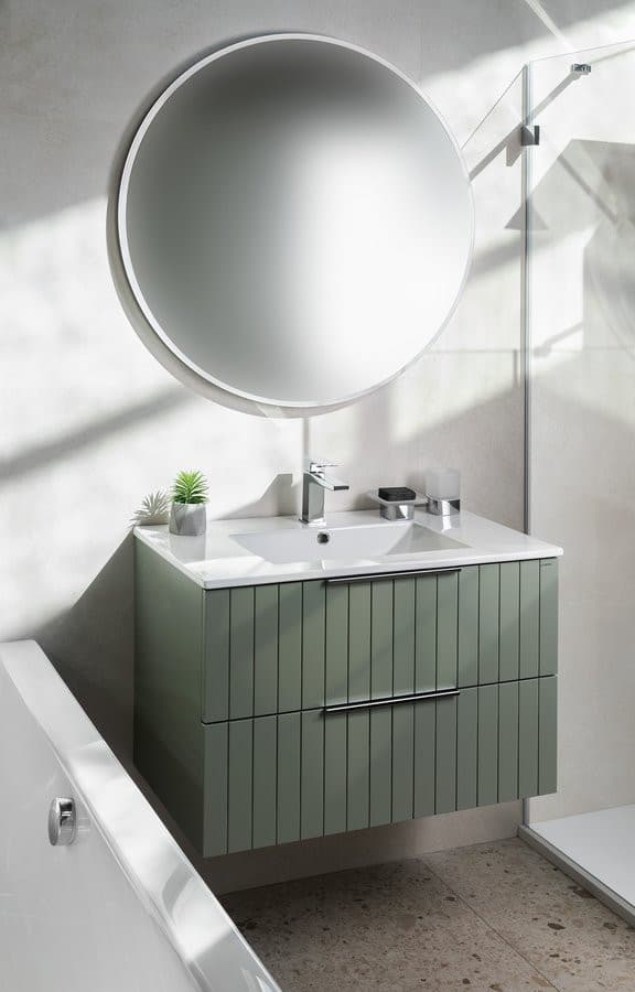 SLIM umywalka ceramiczna meblowa 80x46 cm, biały