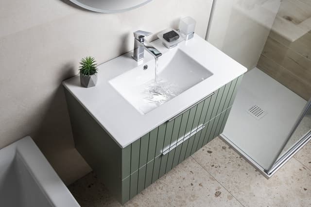 SLIM umywalka ceramiczna meblowa 80x46 cm, biały