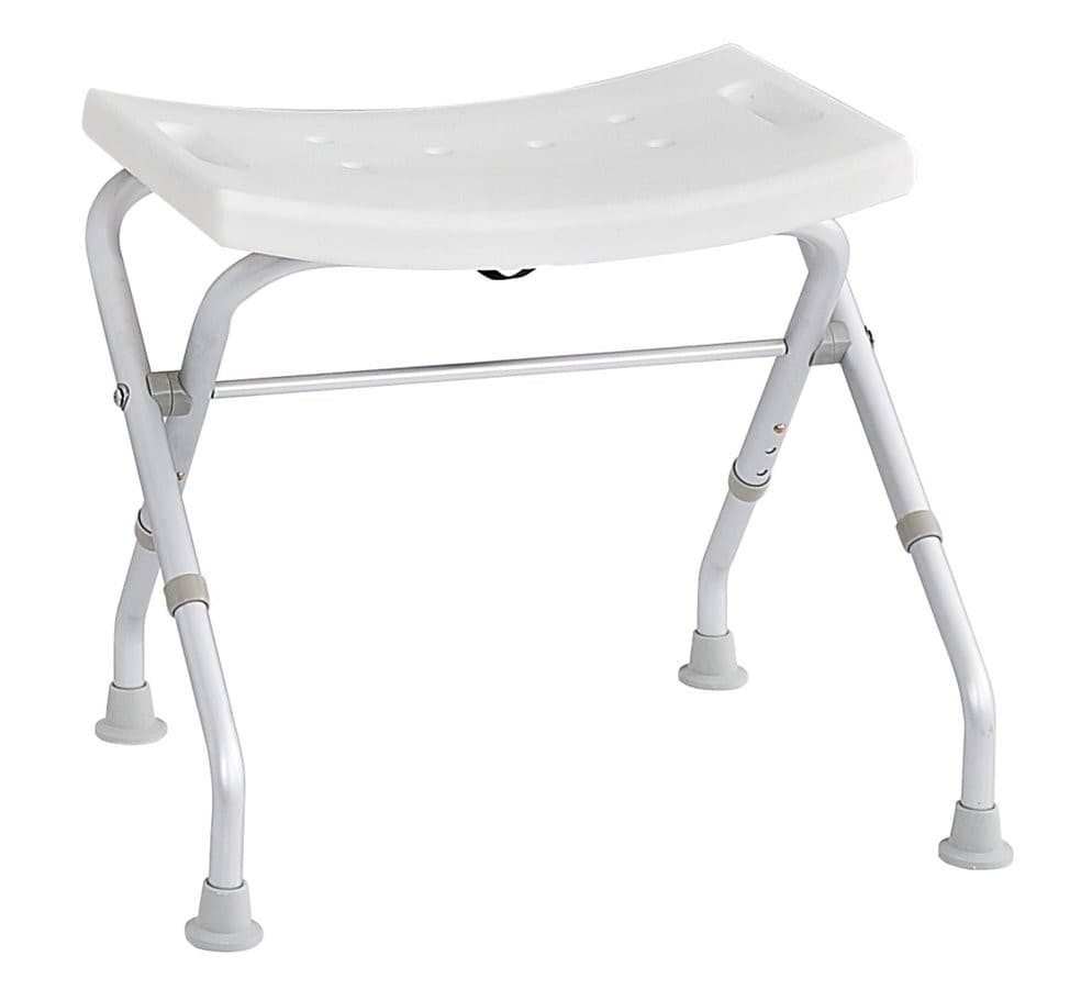 HANDICAP Taboret łazienkowy składany, biały, 110 kg
