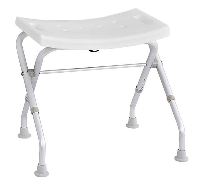 HANDICAP Taboret łazienkowy składany, biały, 110 kg