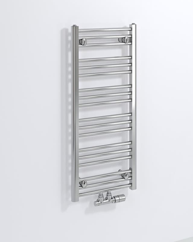 ALBRECHT grzejnik chromowany 400x930mm, z podłączeniem środkowym