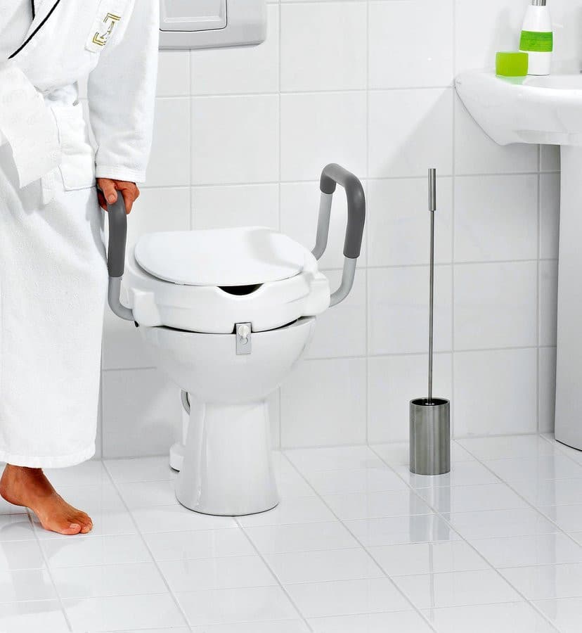 HANDICAP Szczotka WC z długą rękojeścią, metalowa