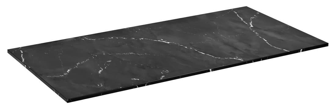 LOREA blat Rockstone 141x1,2x52,5cm, czarny mat Black Attica