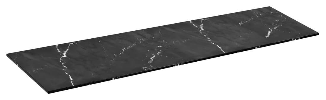 LOREA blat Rockstone 181x1,2x52,5cm, czarny mat Black Attica