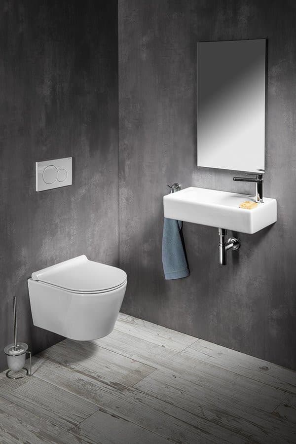ORION umywalka ceramiczna SMALL 50,5x26,5cm, biała