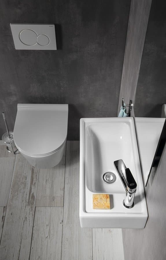 ORION umywalka ceramiczna SMALL 50,5x26,5cm, biała
