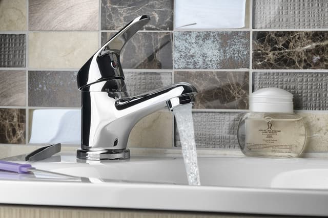 AQUALINE 35 bateria umywalkowa stojąca, mosiężna, chrom