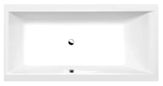 CLEO wanna prostokątna 180x90x48 cm, akryl biały