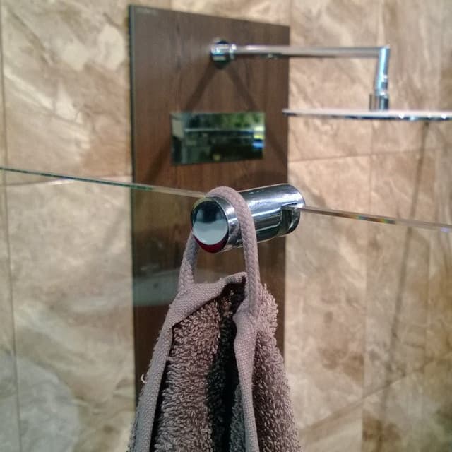 Haczyk do parawanu prysznicowego, chromowany