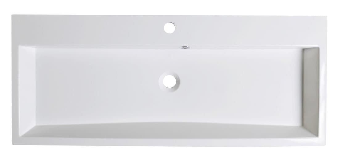 ORINOKO umywalka kompozytowa 100x42 cm, prostokątna biała