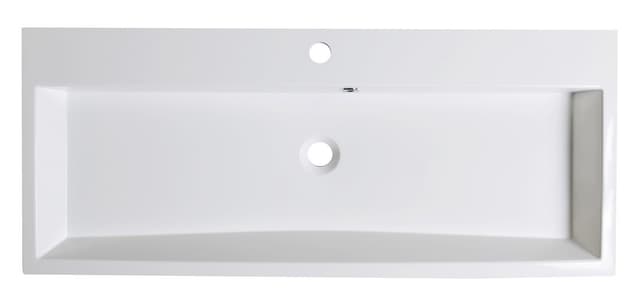ORINOKO umywalka kompozytowa 100x42 cm, prostokątna biała