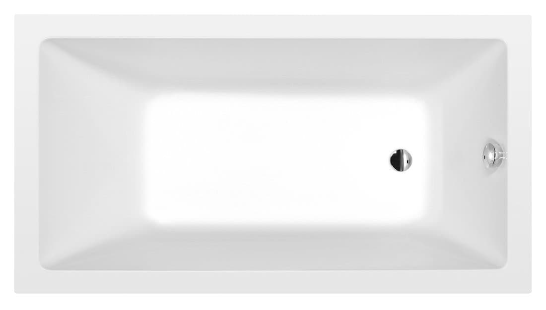 Wanna NOEMI prostokątna 160x80x39 cm, biały mat
