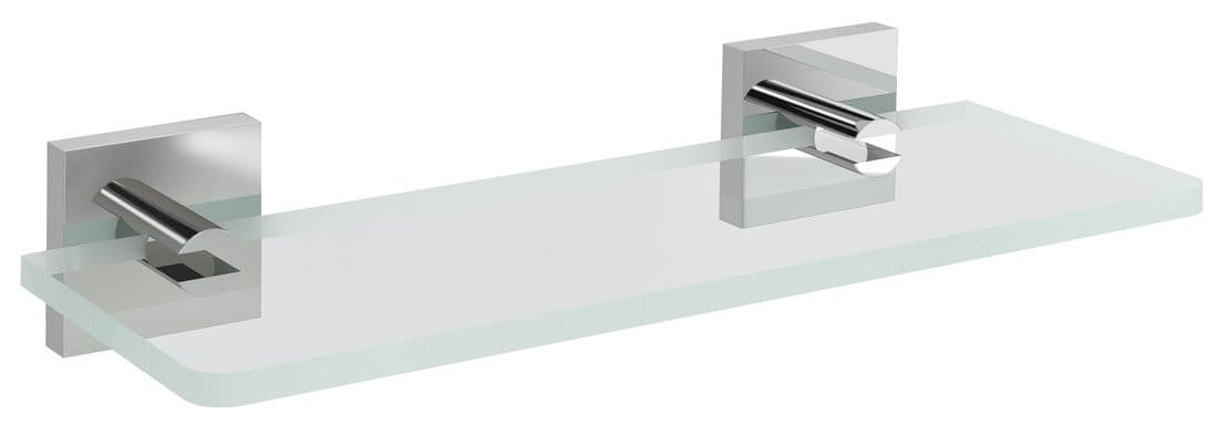 X-SQUARE półka szklana 300mm, chrom/szkło czyste