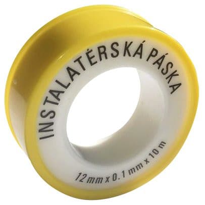 Taśma teflonowa 10 m, szerokość 12 mm, grubość 0,01 mm