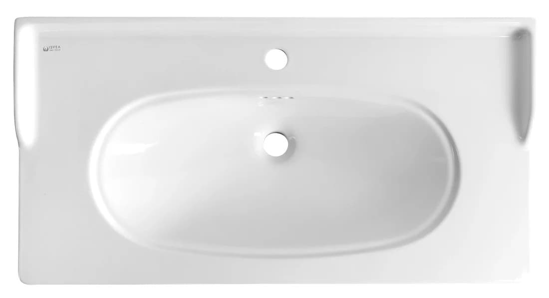 STELLA umywalka ceramiczna retro, 90x46,5cm, biały