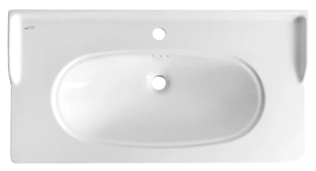 STELLA umywalka ceramiczna retro, 90x46,5cm, biały