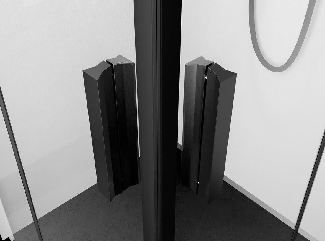 ZOOM BLACK kabina prysznicowa 700x700mm, narożna