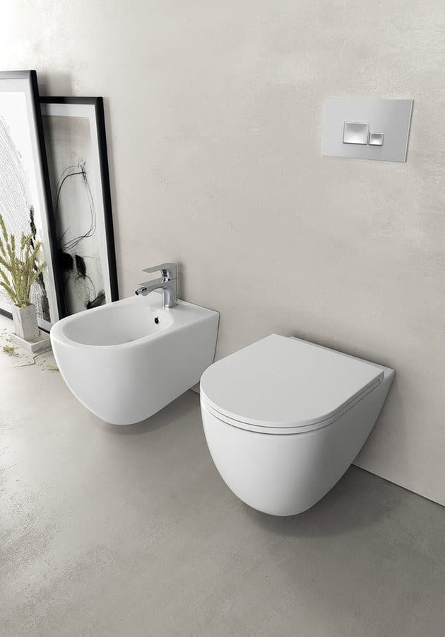 INFINITY wiszący bidet 36,5x53 cm, biały mat