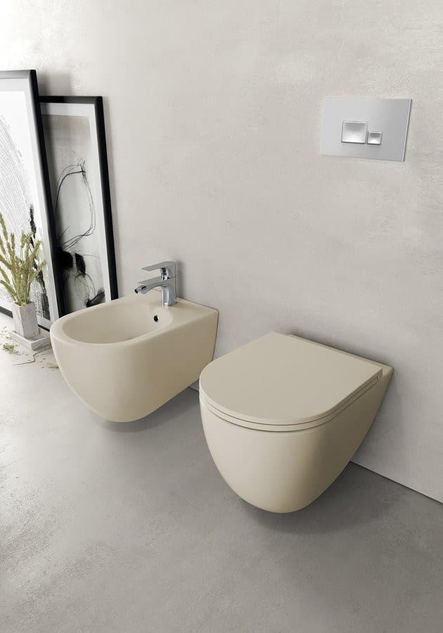 INFINITY wiszący bidet 36,5x53 cm, beżowy