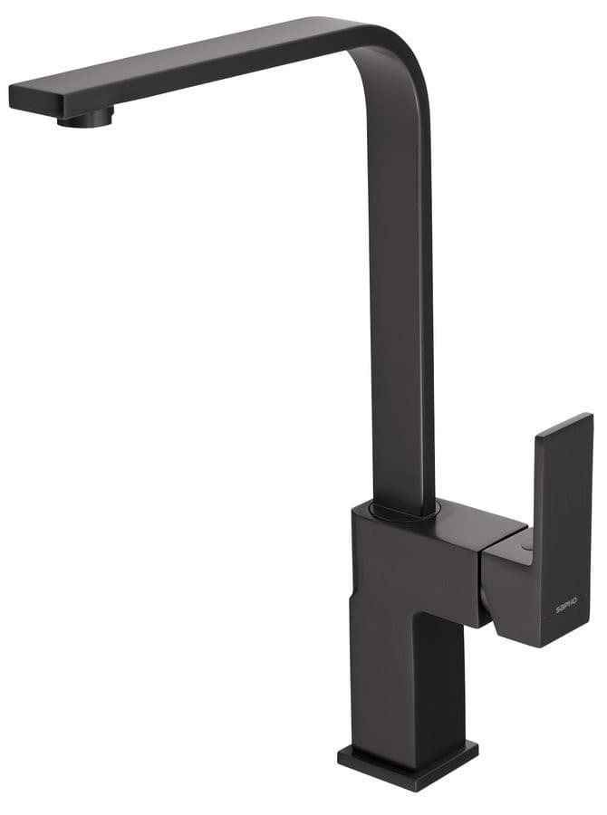 FRACTO stojąca bateria kuchenna mosiężna gun metal 392mm