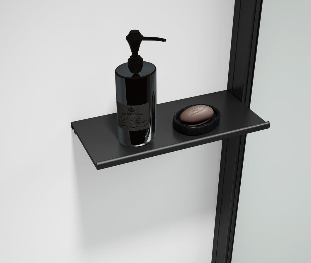ESCA SHELF półka na profil 230x120mm czarny mat